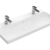 Villeroy & Boch Doppelwaschtisch Avento 100 cm weiß mit Beschichtung 4156A4R1
