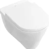 Villeroy & Boch Wand-WC O.novo Flachspüler mit Spülrand weiß glänzend ohne WC-Sitz 56621001