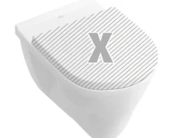Villeroy & Boch Wand-WC O.novo Flachspüler mit Spülrand weiß glänzend ohne WC-Sitz 56621001
