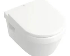 Villeroy & Boch Wand-WC Set Architectura Tiefspüler offener Spülrand weiß glänzend mit WC-Sitz 5684HR01