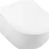 Villeroy & Boch Wand-WC Set Subway 2.0 Tiefspüler offener Spülrand weiß glänzend mit WC-Sitz 5614R201