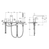 VitrA Wannenrandarmatur ROOT ROUND schwarz matt A4274336EXP