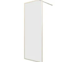 Walk In Aurlane Golden Edge 80 x 200 cm Profil gold Klarglas Reversibel