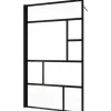 Walk In SCHULTE Alexa Style 2.0 Black Style ExpressPlus 140 cm Profil schwarz Glasdekor Atelier
