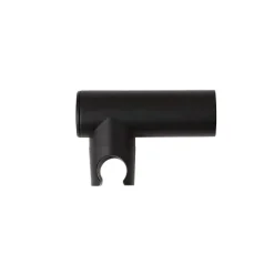 Wandhalterung für Handbrause in Mattschwarz, runde Form