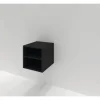 Wandregal Sanox Frozen BxHxT 40 x 40 x 45 cm Frontfarbe schwarz matt