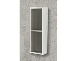 Wandregal 60x20 cm weiß hochglanz