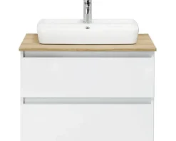 Waschplatz Pelipal Quickset 360 BxHxT 78 x 64,2 x 50 cm Frontfarbe weiß mit Keramik-Waschtisch weiß 360.078002