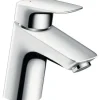 Waschtischmischer hansgrohe Logis 71077000 chrom inkl. Ablaufgarnitur
