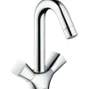 Waschtischmischer hansgrohe Logis 71222000 chrom inkl. Ablaufgarnitur