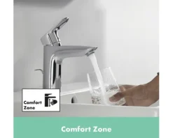 Waschtischmischer hansgrohe Logis 71107000 chrom inkl. Ablaufgarnitur