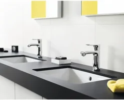 Waschtischmischer hansgrohe Metris 31080000 chrom inkl. Ablaufgarnitur