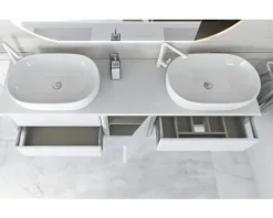 Waschtischplatte Baden Haus 1760 x 460 mm Uni Ohne Ausschnitt