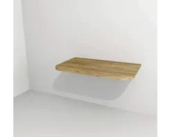 Waschtischplatte Devo 70,3 x 42,3 cm Holz Ohne Ausschnitt