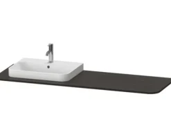 Waschtischplatte DURAVIT Happy D.2 Plus 1600 x 550 mm Holz mit Ausschnitt links