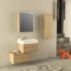 Waschtischplatte Jungborn 61 x 46 cm Holz Ohne Ausschnitt