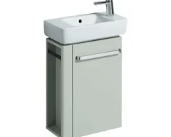 Waschtischunterschrank GEBERIT Renova Comprimo Renova Compact BxHxT 44,8 x 60,4 cm x 22,2 cm Frontfarbe grau hochglanz 862251000
