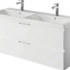 Waschtischunterschrank Pelipal Xpressline 4035 BxHxT 116 x 48,2 cm x 43,5 cm Frontfarbe weiß glänzend 4035.151102