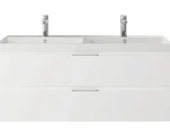Waschtischunterschrank Pelipal Xpressline 4035 BxHxT 116 x 48,2 cm x 43,5 cm Frontfarbe weiß glänzend 4035.151102