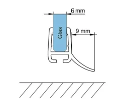 Wasserabweisprofil Schulte E100059-6-3-99