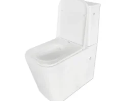 WC-Kombination Set Aliki Tiefspüler ohne Spülrand weiß glänzend mit WC-Sitz 1271989
