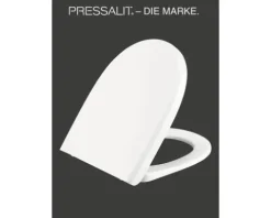 WC-Sitz PRESSALIT Uni D zu Geberit ehm. Keramag iCon + Renova Nr. 1 weiß mit Absenkautomatik und Lift-off
