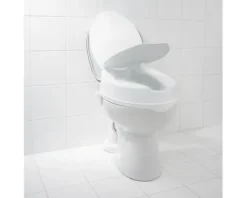 WC-Sitzerhöhung mit Deckel weiss