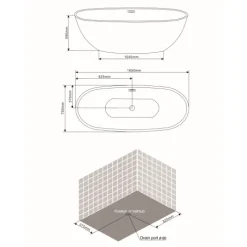 Weiße Freistehende Badewanne | Cassiopea