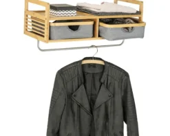 WENKO Wandgarderobe Bahari Bambus