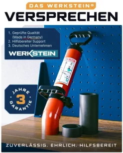 WERKSTEIN Rohrreinigungspumpe I Hochdruck Abflussreiniger zur schnellen und effektiven Rohrreinigung in Bad, Küche und WC I Made in Germany I Rohrreiniger Abflussreiniger Pumpe Rohrreiniger Druckluft