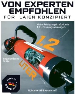 WERKSTEIN Rohrreinigungspumpe I Hochdruck Abflussreiniger zur schnellen und effektiven Rohrreinigung in Bad, Küche und WC I Made in Germany I Rohrreiniger Abflussreiniger Pumpe Rohrreiniger Druckluft