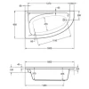 Whirlpool OTTOFOND Campus 90 x 160 cm weiß glänzend 59430