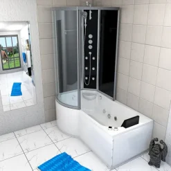 Whirlpool Wanne Duschkabine sw K50-R32-WP 100x170