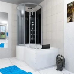 Whirlpool Wanne Duschkabine sw K50-R30-WP-EC 100x1