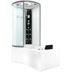Whirlpool Wanne Duschkabine ws K55-R01-WP 100x170