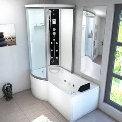 Whirlpool Wanne Duschkabine ws K55-R01-WP 100x170