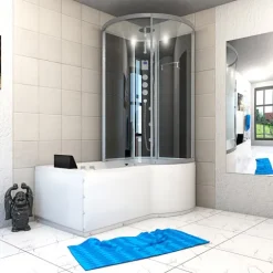 Whirlpool Wanne Duschkabine sw K50-L33-WP 170x100