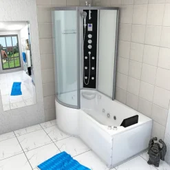 Whirlpool Wanne Duschkabine ws K50-R03-WP 100x170