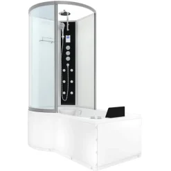 Whirlpool Wanne Duschkabine ws K50-R03-WP 100x170