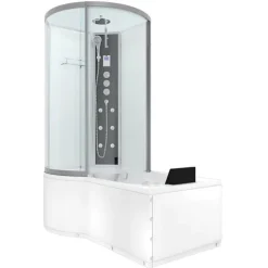 Whirlpool Wanne Duschkabine ws K50-R03-WP 100x170