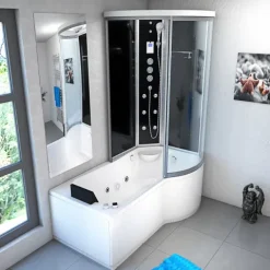 Whirlpool Wanne Duschkabine sw K55-L33-WP 170x100