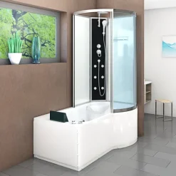 Whirlpool Wanne Duschkabine ws K50-L00-WP-EC 170x1