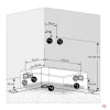Whirlpool Wanne Duschkabine sw K50-R33-WP 100x170