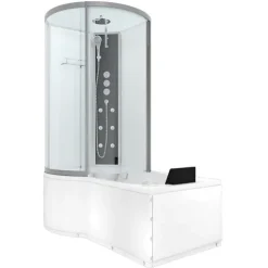 Whirlpool Wanne Duschkabine ws K50-R02-WP 100x170