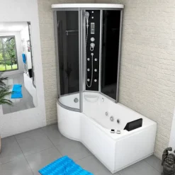 Whirlpool Wanne Duschkabine sw K55-R31-WP 100x170