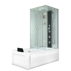 Whirlpool Dusche Kombination K05-L00-WP Duschtempel 180x90 cm
