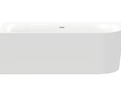 Whirlpool OTTOFOND Afinar Corner 80 x 180 cm rechte Ecke abgerundet weiß glänzend mit Schürze 72340