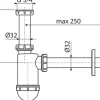 WT-Flaschensiphon Kunststoff weiß 1 ¼"