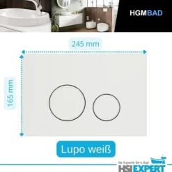2 x Set Geberit Spülkasten Design WC Betätigungsplatte weiß inkl. Zubehör