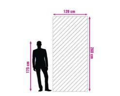 XXL Feinsteinzeug Wand- und Bodenfliese Eterna white 120 x 260 x 0,7 cm poliert